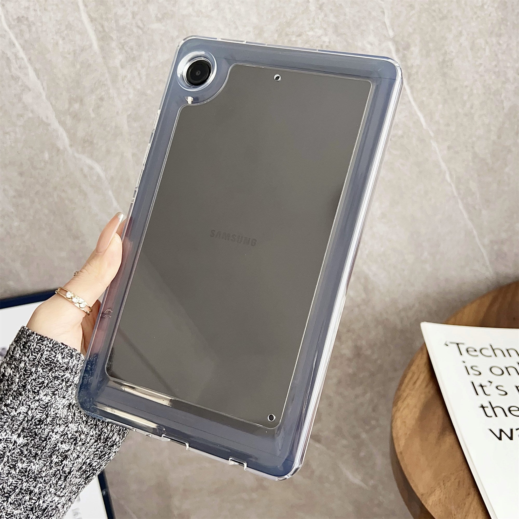 For Samsung Galaxy Tab A9+ Protective Cover TPU + Acrylic Transparent Back Tablet Case For Samsung Galaxy Tab A9+ Protective Cover TPU + Acrylic Transparent Back Tablet Case